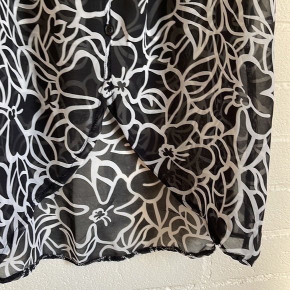 🦋3/40 CANDY COUTURE Sheer Lattice Trim Tank Top (L) - Picture 8 of 16